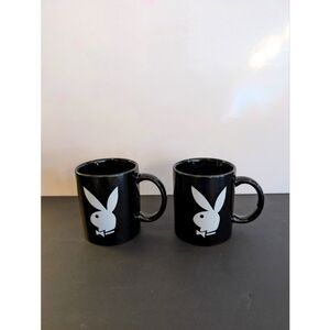 2 Classic Playboy Bunny Coffee Mugs